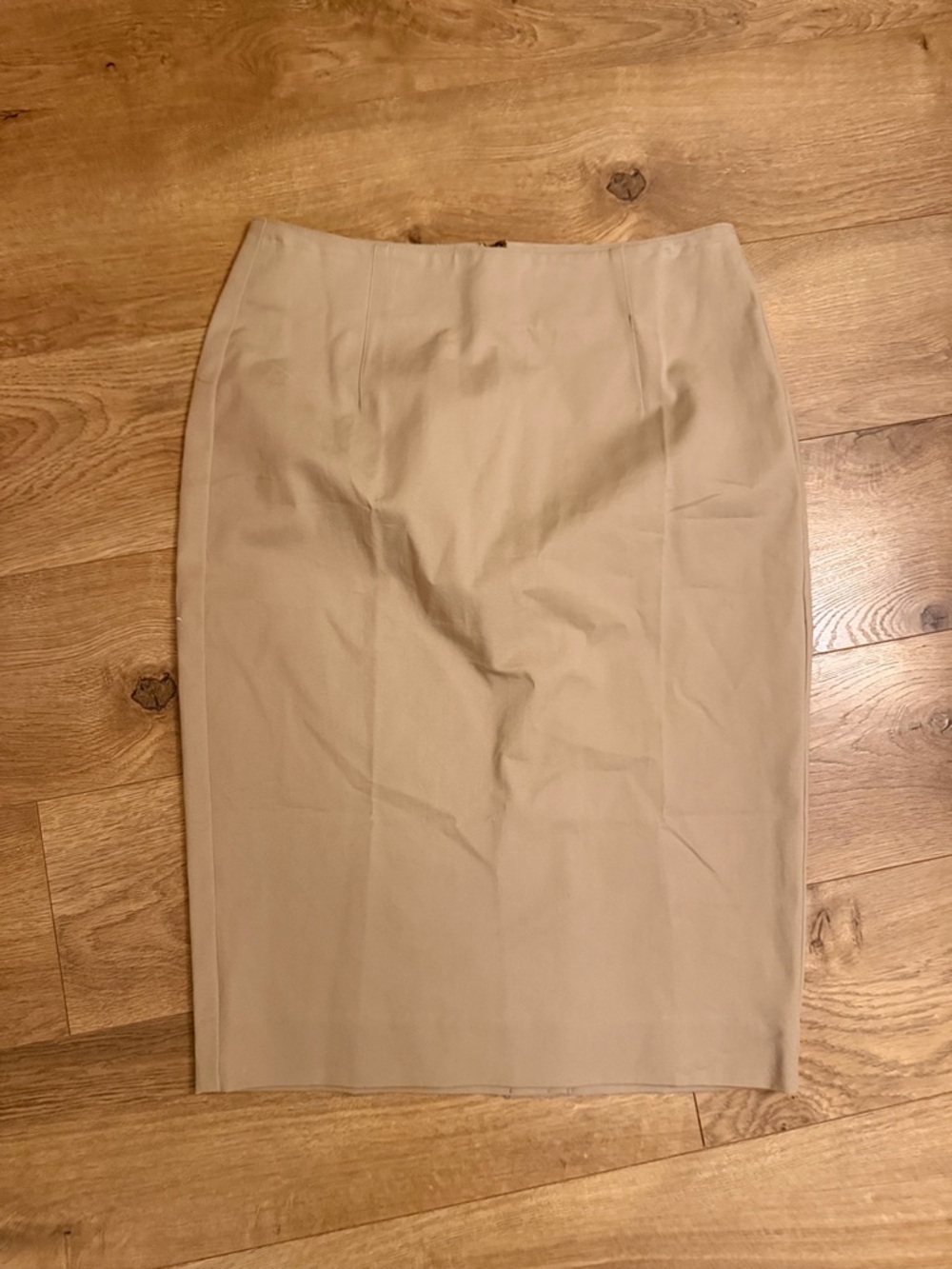 Classic Beige Pencil Skirt - Women